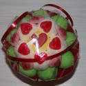 Bouquet de fleurs en bonbons St Valentin