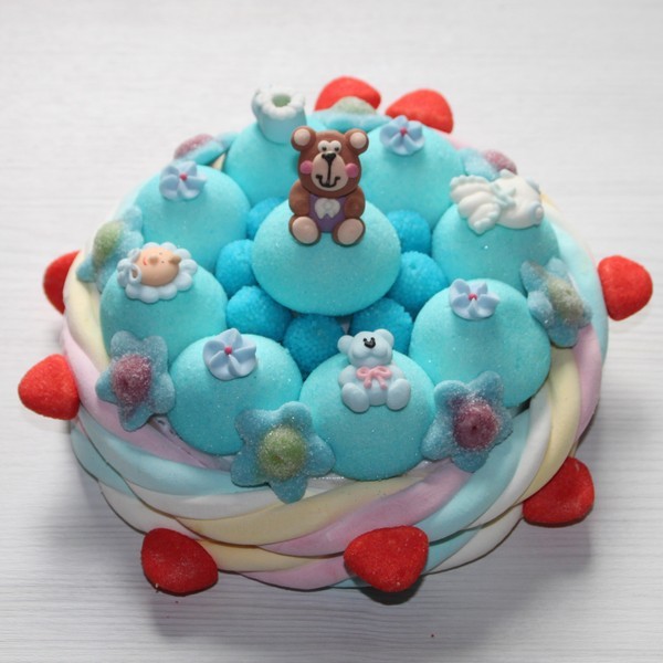 Gateau De Bonbons Naissance Felicitations Garcon Caramelys Lyon
