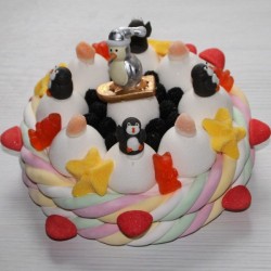 Gâteau de bonbons Pingouin