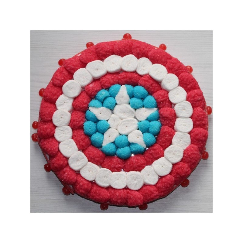 modèle de bouclier captain america pour décorer un gâteau - Balico & co.