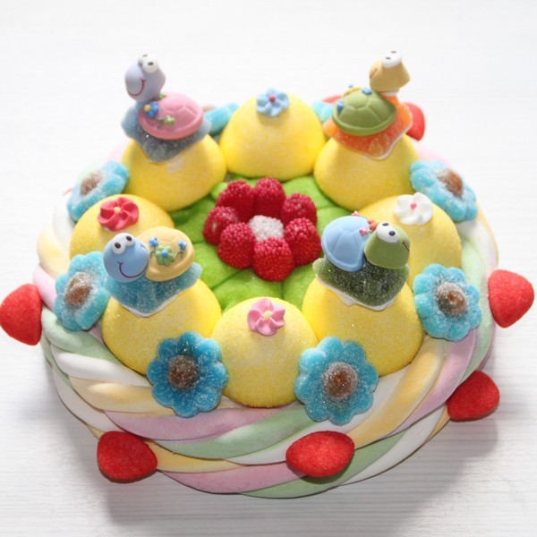 Tortue En Bonbons Sur Un Gateau De Bonbons Caramelys Lyon