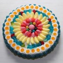 Gâteau de bonbons Haribo pour anniversaire sans guimauve