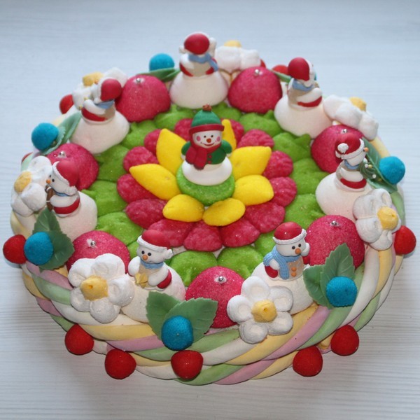Gâteau bonbons Noël Miss Fête