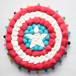 Bouclier Captain América en bonbons