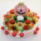 Gâteau en bonbons Halloween citrouille