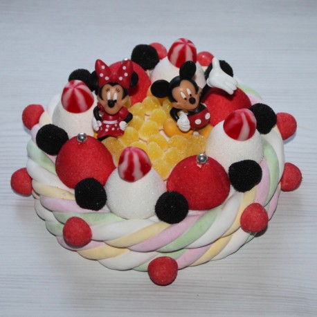 Gâteau de bonbons Minnie et Mickey