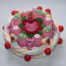 Gâteau de bonbons cochon
