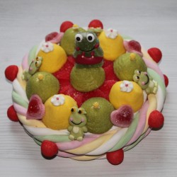 Gâteau de bonbons grenouille