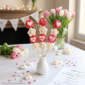 Brochette de bonbons coeur