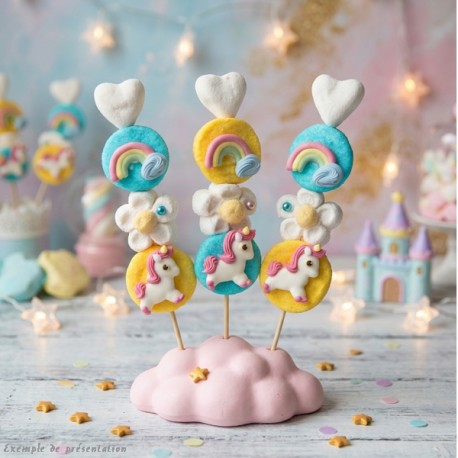 Brochette de bonbons Licorne