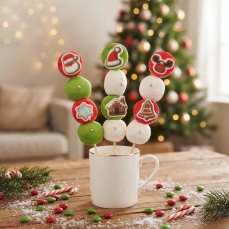 Brochette de bonbons pour Noël