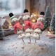 Brochette de bonbons bonhomme de neige