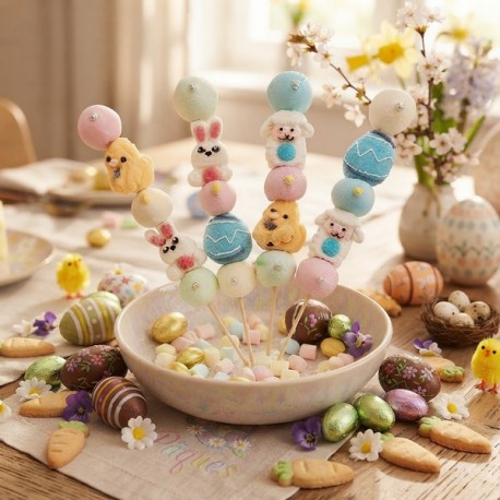 Brochette de bonbons Pâques