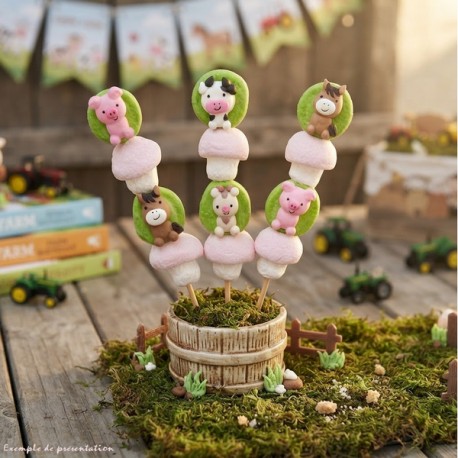Brochette de bonbons animaux baby