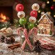 Brochette de bonbons Smiley Noël