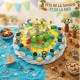 Gâteau géant animaux en sucre
