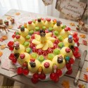 Gâteau de bonbons Blanche neige et les sept nains