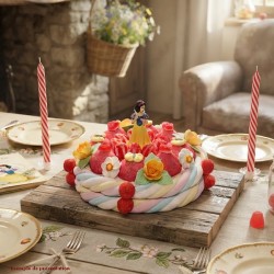 Gâteau de bonbons Princesse Blanche neige