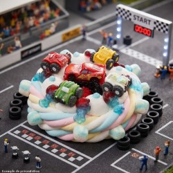 Gâteau de bonbons CARS FLASH MACQUEEN