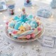 La Reine des Neiges sur un gâteau de bonbons