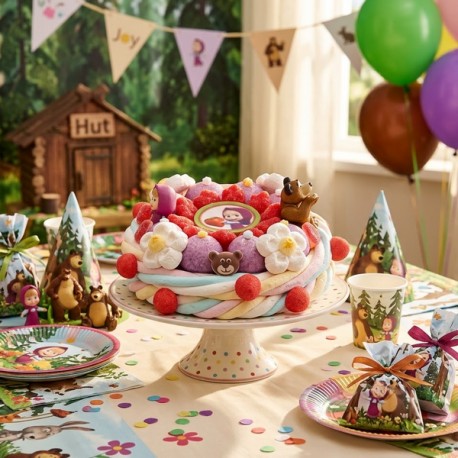 Gâteau en bonbons Masha et l'ours Michka