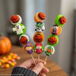 Brochette de guimauves Halloween
