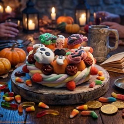 Gâteau de bonbons pour Halloween