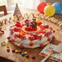 Gâteau de bonbons Masha et Michka