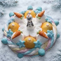 Gâteau en bonbons Olaf du film La Reine des Neiges