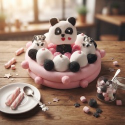 Gâteau de bonbons Pandi-Panda