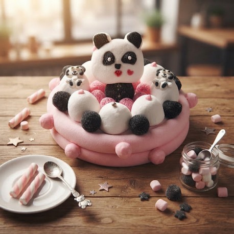 Gâteau de bonbons Pandi-Panda
