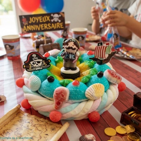 Gâteau de bonbons pirates