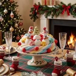 Gâteau de bonbons Bonhomme de neige
