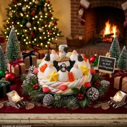 Gâteau de bonbons Pingouin