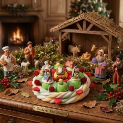 Gâteau de bonbons " Crèche de Noël "