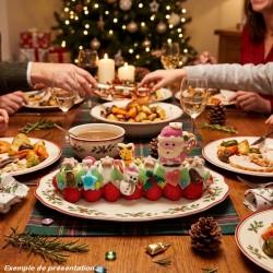 Bûche de bonbons Noël grand modèle
