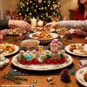 Bûche de bonbons Noël grand modèle