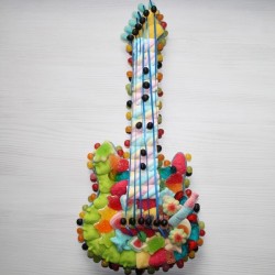 Guitare électrique en bonbons